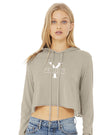 Cropped Long Sleeve Hooded T-Shirt  8512